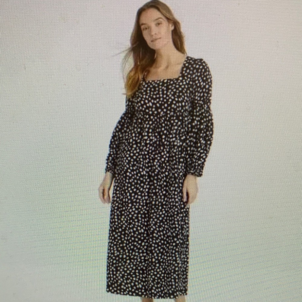 Who What Wear Black and White Maxi Dress